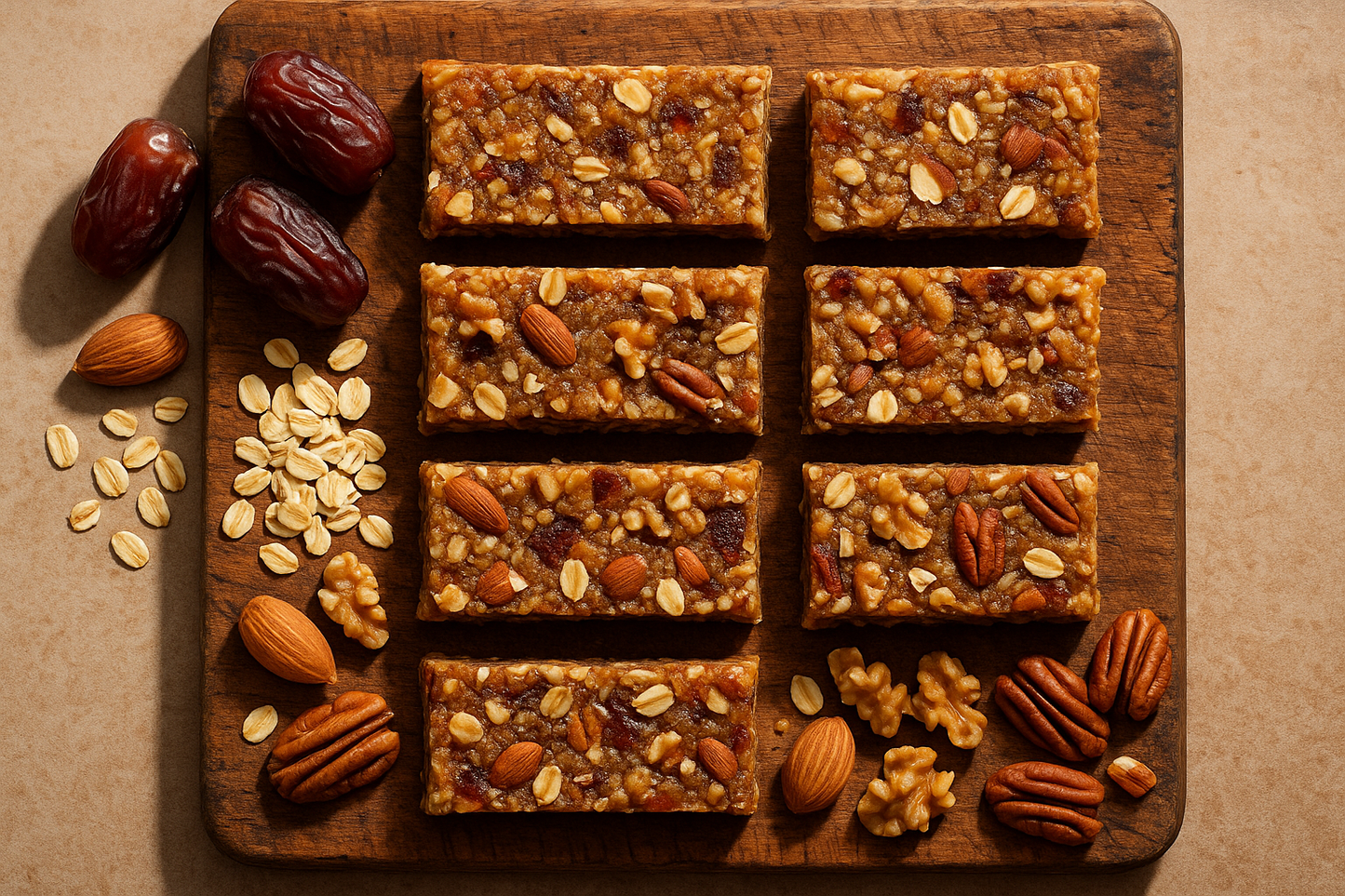 Homemade Energy Bar – Natural Fuel with Dates, Oats & Nuts