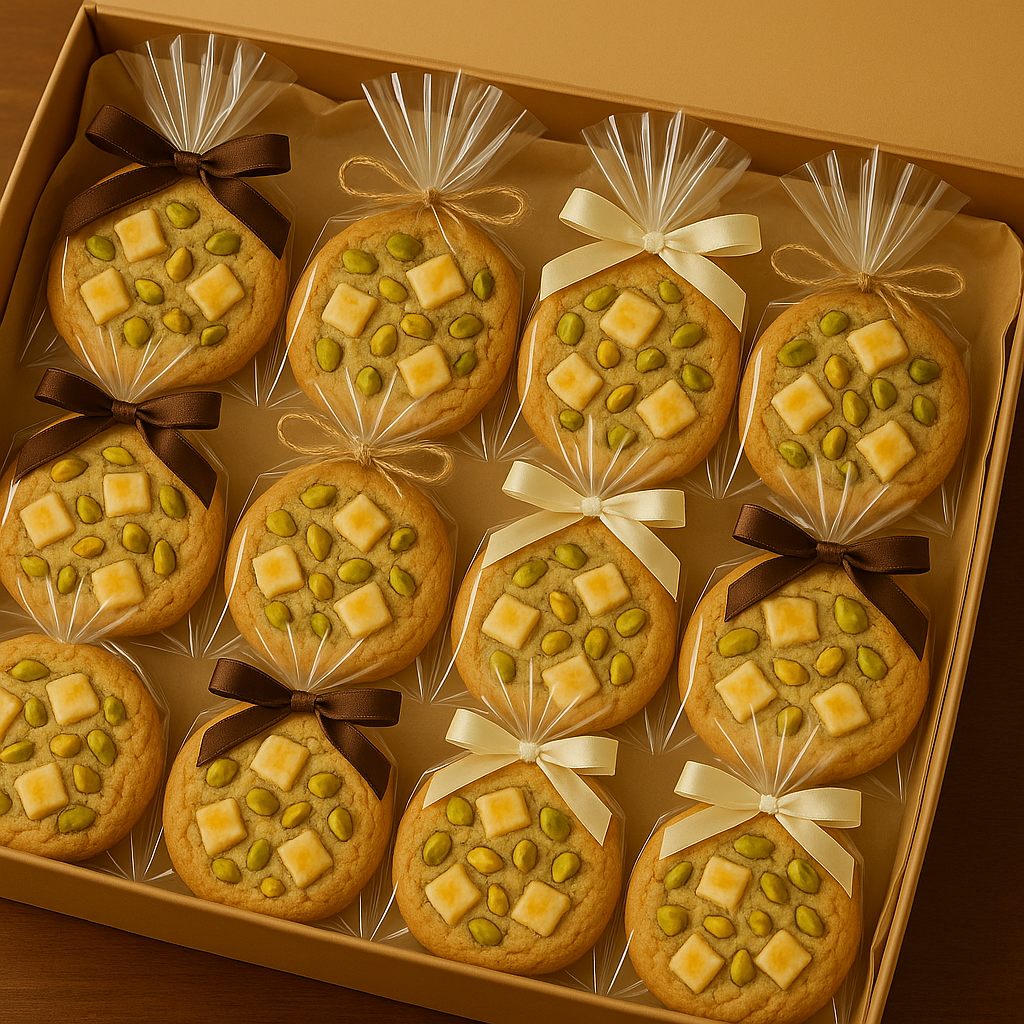Pistachio & White Chocolate Cookie – Buttery, Nutty & Elegant