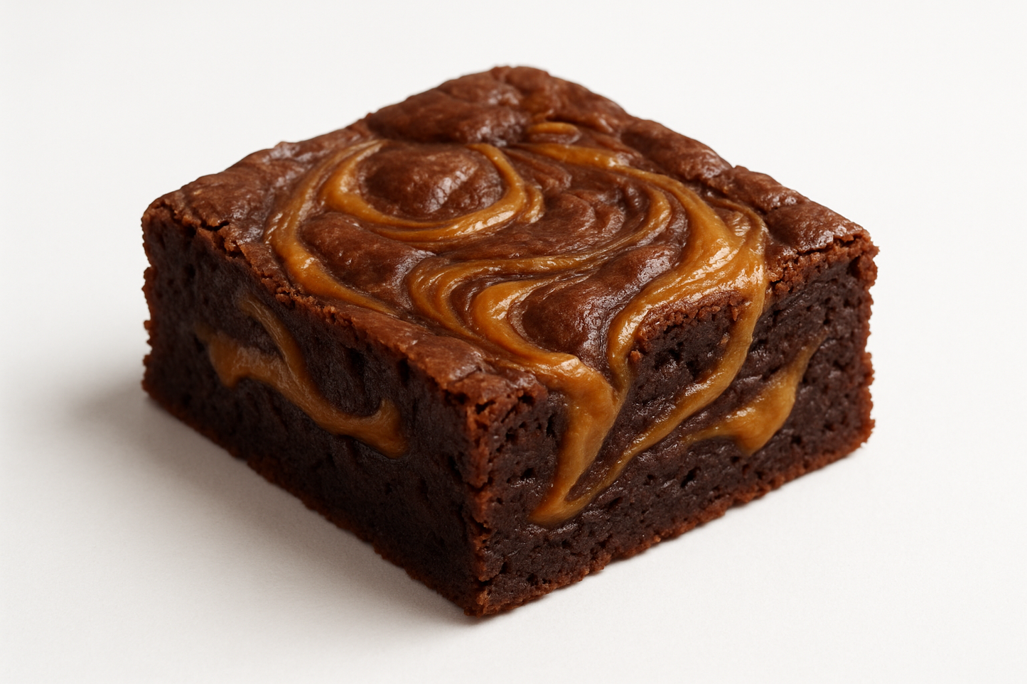Dulce de Leche Brownie uno solo con fondo blanco 