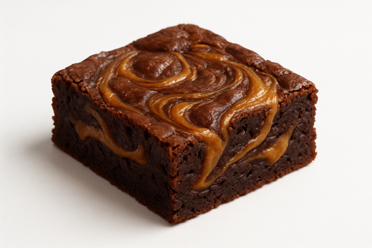 Dulce de Leche Brownie uno solo con fondo blanco 